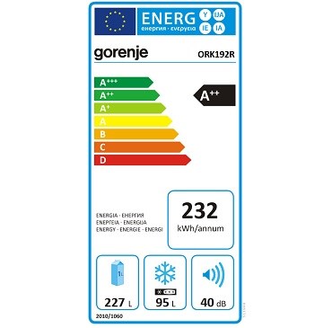 Gorenje ORK192R spotřeba energie